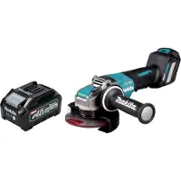 Makita GA 044 GM1 Accu haakse slijper 40 V max. 125 mm X-LOCK Brushless + 1x oplaadbare accu 4.0 Ah - zonder lader