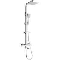 Mexen CQ45 bad-douche set met regendouche en thermostatische kraan, chroom - 779104595-00