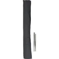 Mendler Beschermhoes voor parasols tot 3 m, bijv. Casoria/C57/Florida, hoes met klittenbandsluiting, polyester 240 g/m² ~ grijs