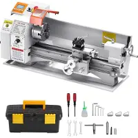 Vevor Metalen draaibank, 220x450 mm, tafelmodel draaibank met automatische voeding, 2500 t/min snelheid, 1250W borstelloze motor, draaibank voor precisieonderdelen