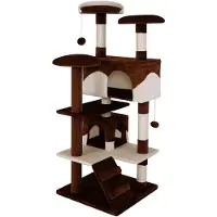 Lionto krabpaal, 130cm bruin/beige kat