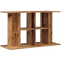vidaXL Aquariumstandaard 100x40x60 cm bewerkt hout oud houtkleurig