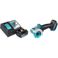 Makita DMC 300 RT1 accu haakse slijper 18 V 76 mm borstelloos + 1x oplaadbare accu 5.0 Ah + lader