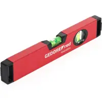 Gedore rode waterpas R94100051, 300 mm, met 2 libellen, aluminium, artikelnummer 3301422
