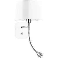 Lyora Wandlamp Montato wit met chroom