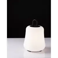 Nova Luce Tafellamp Jigra oplaadbaar antraciet met wit