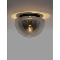 Lyora Plafondlamp Ebony smoke glas Ø 31,5cm