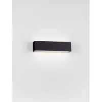Nova Luce Strakke wandlamp Allure zwart 26cm