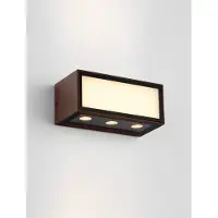 Nova Luce Unieke wandlamp Inga roestbruin
