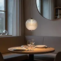 Lyora Hanglamp Aora bol opaal glas