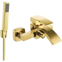 Mexen Libra R77 badkraan met doucheset, goud - 74513R77-50