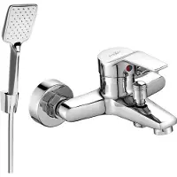 Mexen Caro R62 badkraan met douchegarnituur, chroom - 74663R62-00