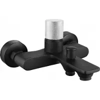 Mexen Royo One badkraan, zwart/chroom - 72230-77