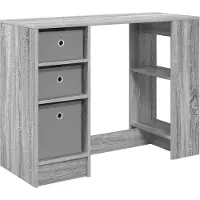 vidaXL Bureau Grijs Sonoma Bewerkt hout 100 x 40 x 75 cm