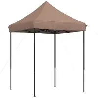 vidaXL Partytent 200 x 200 x 306 cm Bruin Oxford Stof