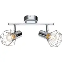 Globo Plafondlamp Xara I 2 Lichts Chroom