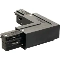 SLV 3-fase L-Connector 1 aarde buiten zwart