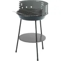Floraland MG915 - Houtskoolbarbecue - Okrond - 35 cm - Staal