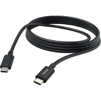 Hama USB-C naar USB-C kabel - Oplaadkabel geschikt voor o.a iPhone / Samsung - Compatibel met smartphones, tablets en laptops - 3A USB2.0 - 480Mbps - 300cm - Zwart
