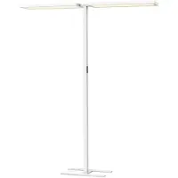 SLV Led kantoor vloerlamp Worklight Pro wit - dubbel
