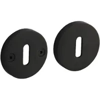Intersteel Sleutelrozetten Verdekt met Nokken ø55x8mm PVD Zwart