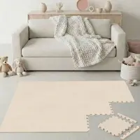 LittleTom 18-delige Kinder Puzzelmat - TÜV-getest - 30x30 cm EVA Foam Tegels met Randen - Opvouwbare Speelmat met Antislip Oppervlak - Isolerende Vloermat voor Kinderkamer