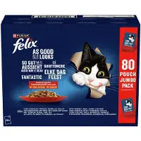 Felix Zo lekker als het eruit ziet Smaakvariatie van het platteland in gelei, natvoer voor volwassen katten, 80 x 85g