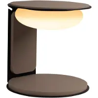 Lucide ALINDA - Tafellamp - Ø 20 cm - LED Dimbaar - 1x9W 3000K - Taupe - Essential