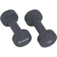 Schildkröt Fitness Fitness Dumbbells - 2 x 3 kg - Gietijzer - Antraciet