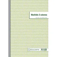 Exacompta 5x Doorschrijfpapier 3 kolommen 29,7x21cm 50 zelfkopiërend papier dupli - - 13510E