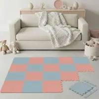 LittleTom 18-delige Kinder Puzzelmat - TÜV-getest - 30x30 cm EVA Foam Tegels met Randen - Opvouwbare Speelmat met Antislip Oppervlak - Isolerende Vloermat voor Kinderkamer
