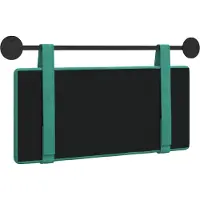 vidaXL Hangend hoofdbord Turquoise Fluweel