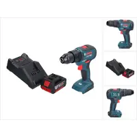 Bosch GSB 18V-55 Professionele accu klopboormachine 18 V 55 Nm borstelloos + 1x oplaadbare accu 5.0 Ah + lader