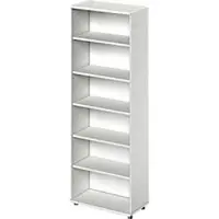 Schäfer Shop open kast TETRIS WOOD, 6 OH, hoogte incl. glijders, B 800 mm, lichtgrijs