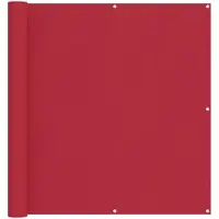 vidaXL Balkonscherm Rood 110 x 300 cm Oxford Stof