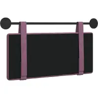 vidaXL Hangend hoofdbord Paars Fluweel
