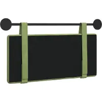 vidaXL Hangend hoofdbord Lichtgroen Fluweel