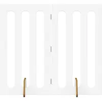 vidaXL Vouwbaar huisdierhek 2 st Wit 100,5 x 38 x 90 cm Bewerkt hout