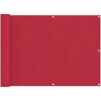 vidaXL Balkonscherm 75 x 200 cm Oxford Stof Rechthoekig Rood