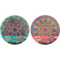 Icom diamond painting mandala knutselpakket 30cm multi kleuren.
