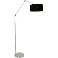 Steinhauer Vloerlamp Prestige Chic metaal met zwarte kap