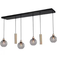 Masterlight Hanglamp Lazise 4x Ø 20cm en 2x GU10 goud