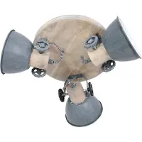 Steinhauer Besselink, model ST3063GR, fitting E27, 3 lampen, LED, grijs