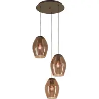 Stars of Light Hanglamp amberglas Estanys 1 3-lichts