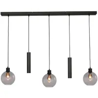 Masterlight Hanglamp Lazise 3x Ø 20cm en 2x GU10 zwart