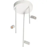 Eth 3-lichts plafondlamp Minora led - wit