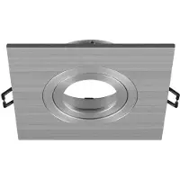 SLV Inbouwring New Tria 75 XL vierkant aluminium - zonder fitting