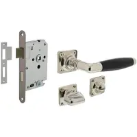 Intersteel Compleet deurklinkset Ton Basic nikkel toilet