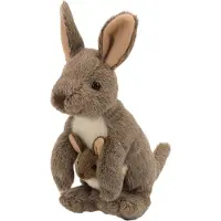 Sonstige Verlage knuffel kangoeroe junior 20 cm pluche bruin