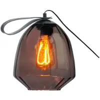Masterlight Tafellamp Porto Carry met Nicolette red glas